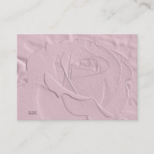 Prägeartige weiche rosa Rosen-Geschäfts-Karte Visitenkarte