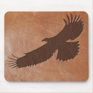 Prägeartiges Leder Eagles Mousepad
