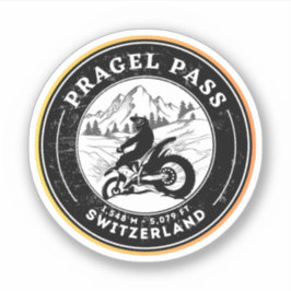 Pragel Pass - Schweizer Alpen Aufkleber