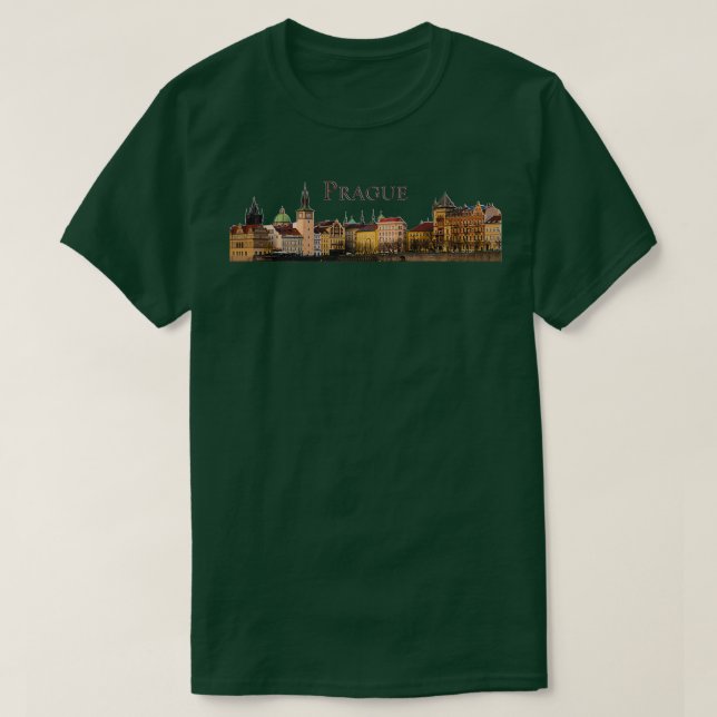 Prager Altstadt Skyline T-Shirt (Design vorne)