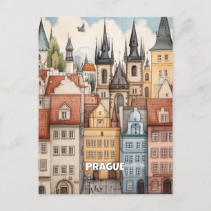 Prager Architektur Postkarte