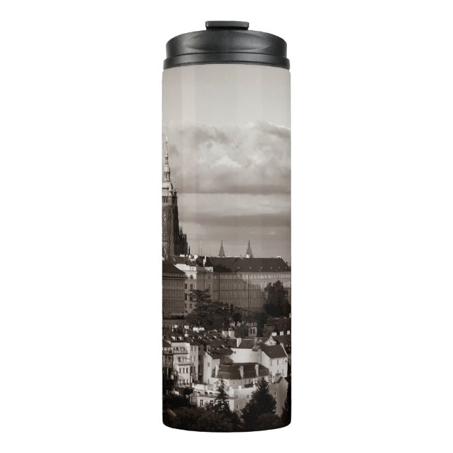 Prager Burg mit dem Veitsdom in Tschechien  Thermosbecher (Vorderseite)