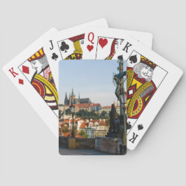 Prager Burgblick von der Karlsbrücke, Tschechien R Spielkarten