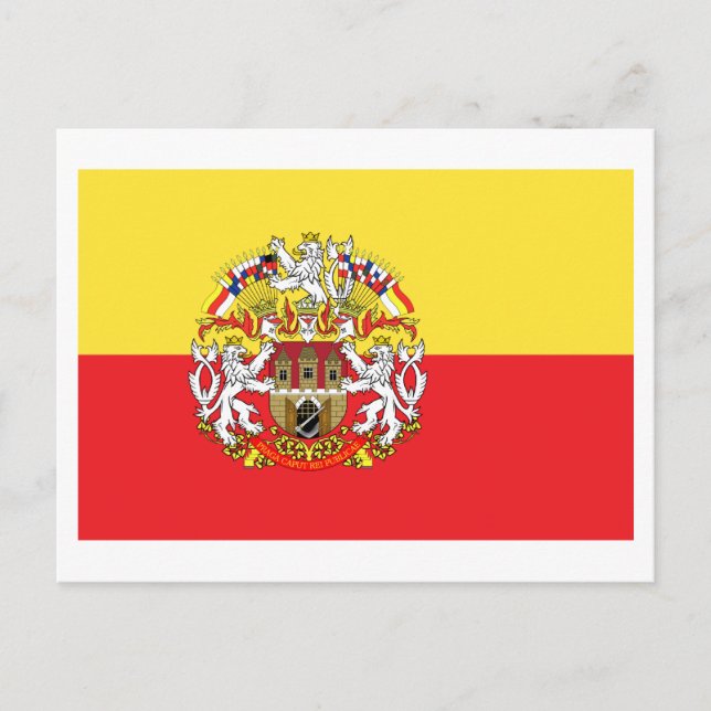 Prager Flagge Postkarte (Vorderseite)