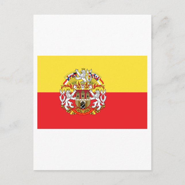 Prager Flagge Postkarte (Vorderseite)