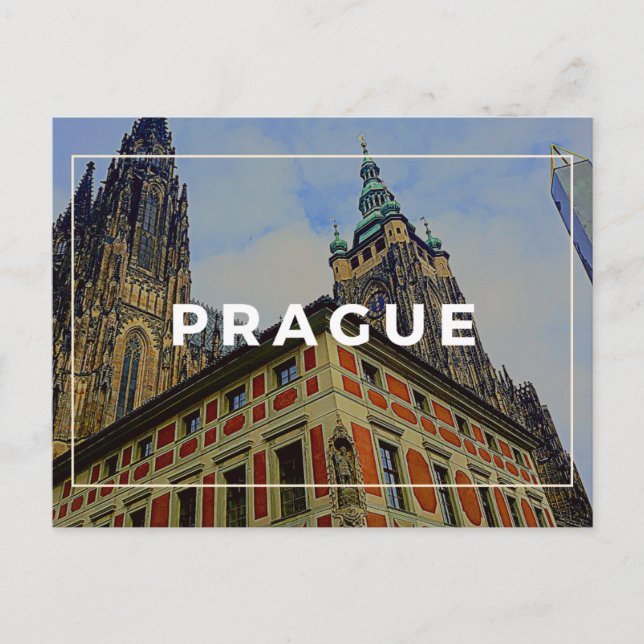 Prager Kathedrale Postkarte (Vorderseite)