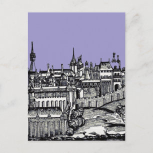 Prager mittelalterliche Hauptstadt der Tschechisch Postkarte