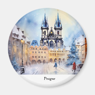 Prager Nacht in tschechischer Magnet