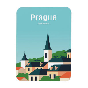 Prager Stadtlandschaft Magnet