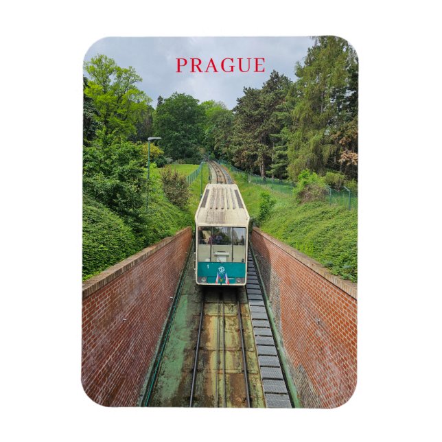Prager Standseilbahn Kühlschrankmagnet Magnet (Vertikal)