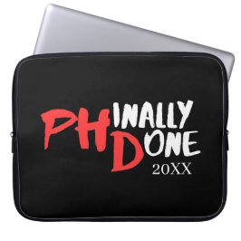 Prägnant gemacht - Design für Black PHD-Abschluss Laptopschutzhülle