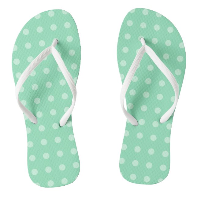 Prägnante, grün gepunktete Vorlage klassisches Des Flip Flops (Fußbett)