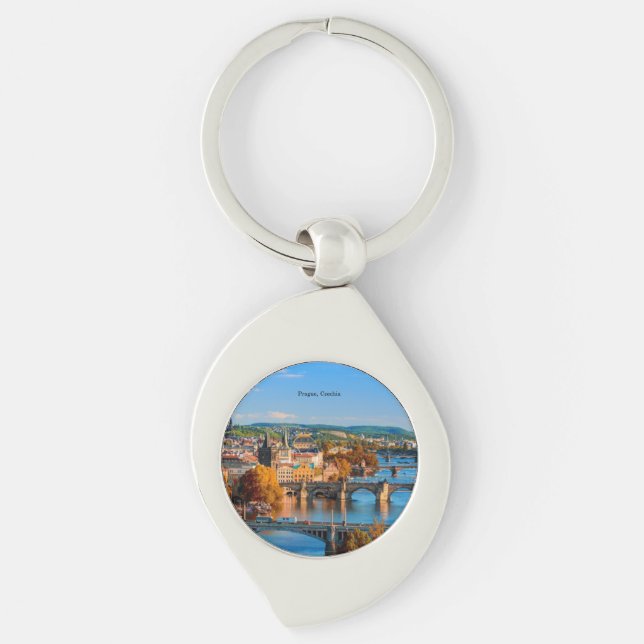 Prague Czechia Bridges Schlüsselanhänger (Vorderseite)