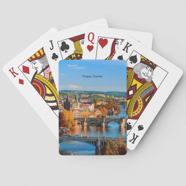 Prague Czechia Bridges Spielkarten (Rückseite)