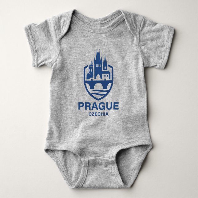 Prague Czechia Europe Baby Strampler (Vorderseite)