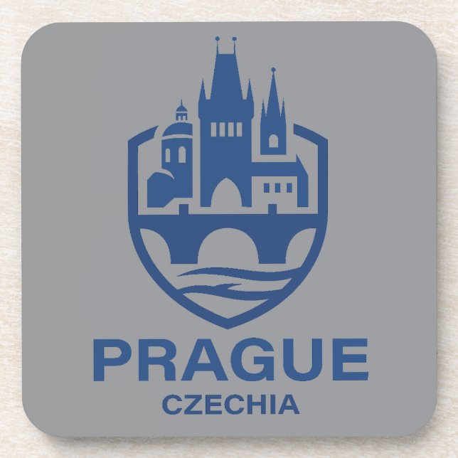 Prague Czechia Europe Getränkeuntersetzer (Vorderseite)