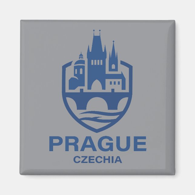 Prague Czechia Europe Magnet (Vorne)