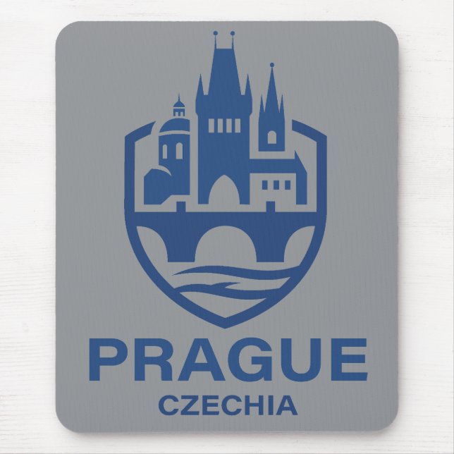 Prague Czechia Europe Mousepad (Vorne)