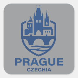 Prague Czechia Europe Quadratischer Aufkleber