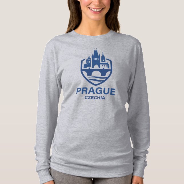 Prague Czechia Europe T-Shirt (Vorderseite)