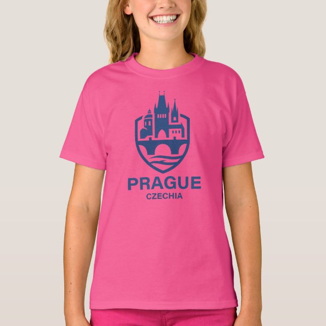 Prague Czechia Europe T-Shirt (Vorderseite)