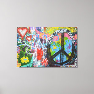 Prague Graffiti Leinwanddruck