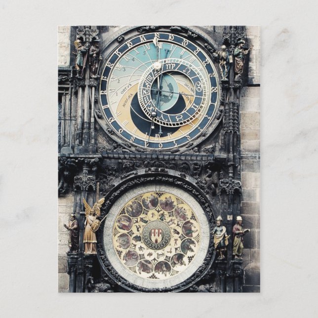 Prague Orloj Postkarte (Vorderseite)