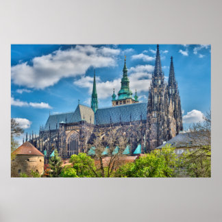 Prague - Poster de la Cathédrale St.Vitus