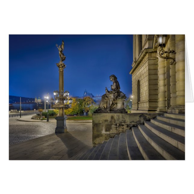 Prague Rudolfinum la nuit (Devant horizontal)