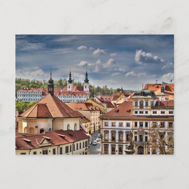 Prague Strahov Kloster Postkarte (Vorderseite)