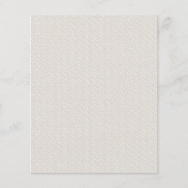 Prägung-Raute11 EMBOSSED RAUTE MODERNE WEISSE KLOT Flyer (Vorne)