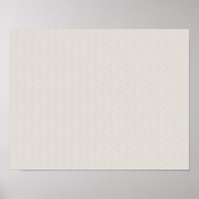 Prägung-Raute11 EMBOSSED RAUTE MODERNE WEISSE KLOT Poster (Vorne)