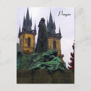 Pragusstatue Postkarte