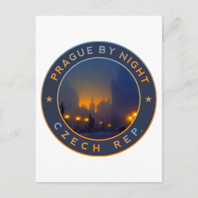 Praha by Night Postkarte (Vorderseite)