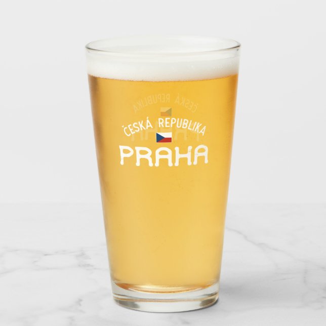 Praha Ceska Republika (Prag Tschechische Republik) Glas (Vorne (Gefüllt))
