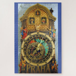PRAHA CLOCK CZECHOSLOVAKIA