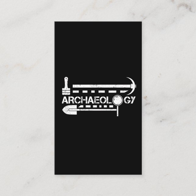 Prähistorische Artefakte der Archäologie Visitenkarte (Vorderseite)
