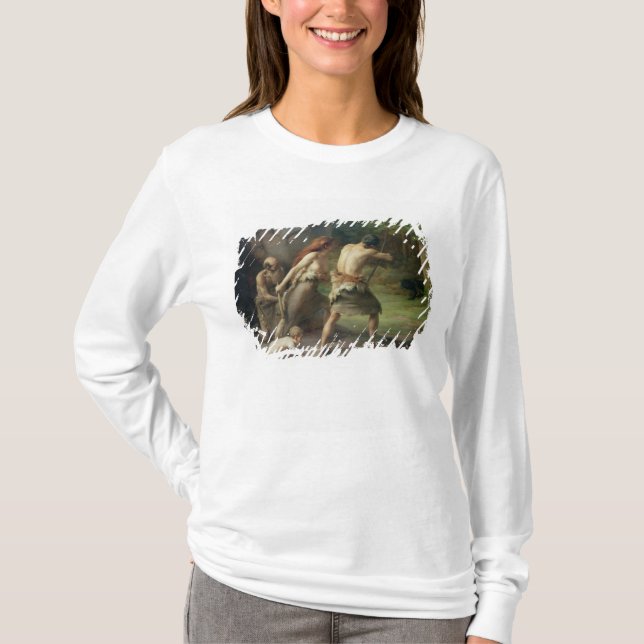 Prähistorische Mann-Jagd-Bären, 1832 T-Shirt (Vorderseite)