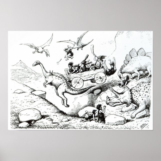 Prähistorische Päpste, 1894 Poster (Vorne)