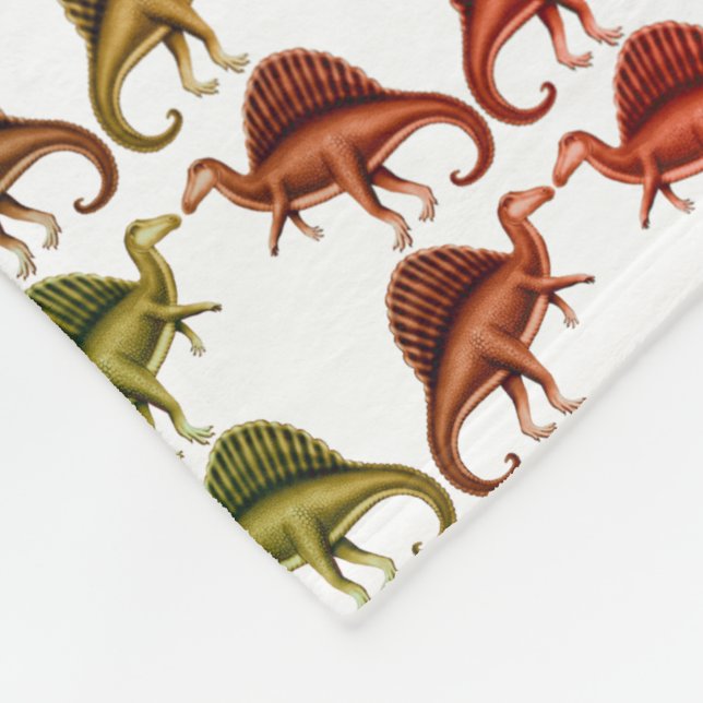 Prähistorische Spinosaurus Fleecedecke (Ecke)