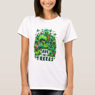 Prähistorische Wächter: Rett der Bäume T-Shirt