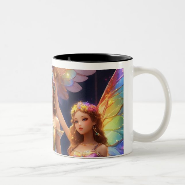 Prähistorischer Spaß trifft auf modernen Stil! Zweifarbige Tasse (Rechts)