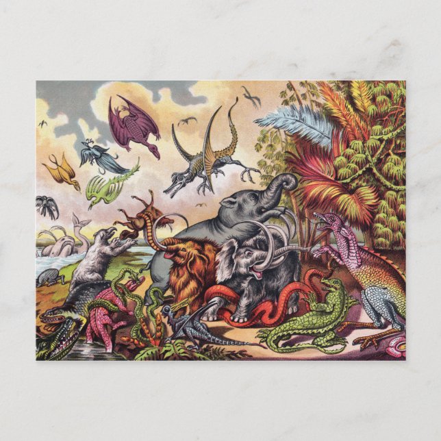 Prähistorischer Spielplatz Postkarte (Vorderseite)