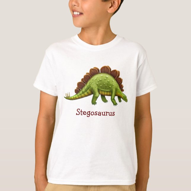 Prähistorischer Stegosaurus-Dinosaurier scherzt T T-Shirt (Vorderseite)