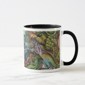 Prähistorischer Tier-Antiken-Druck Tasse