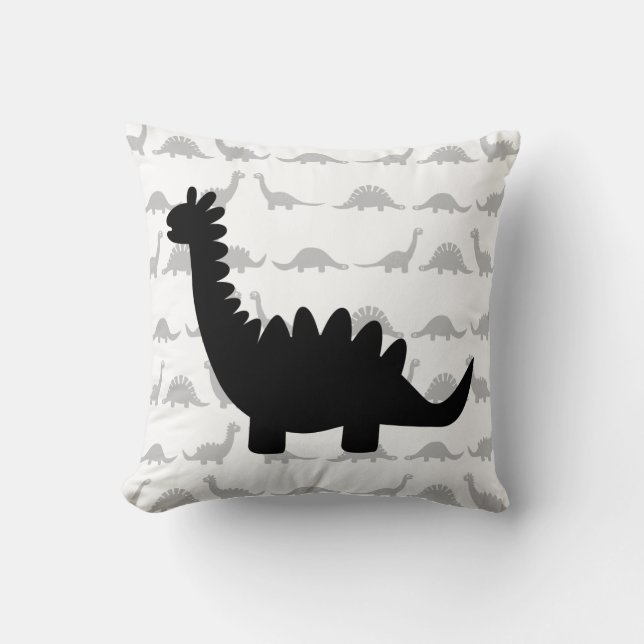 Prähistorisches Dinosaurier-Kissen Kissen (Vorderseite)