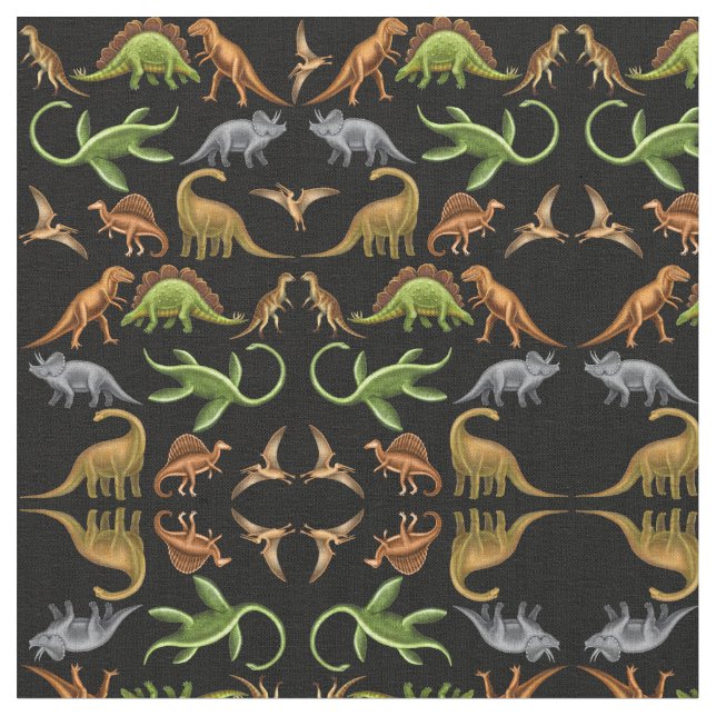 Prähistorisches Dinosaurier Paleo Stoff (Nahaufnahme)