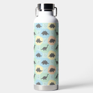 Prähistorisches Dinosaurier-Silhouette nahtloses M Trinkflasche
