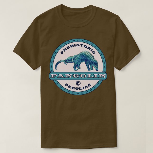 Prähistorisches Peculiar Pangolin T-Shirt (Design vorne)