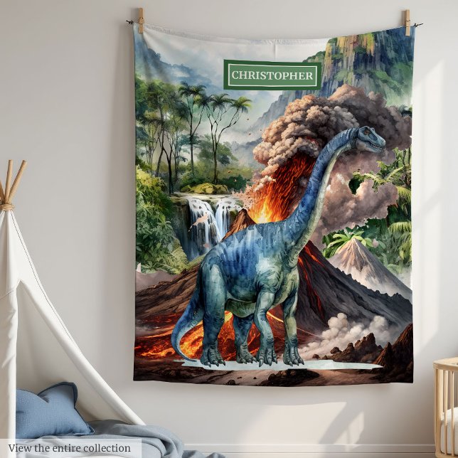 Prähistorisches T-Rex Dinosaur Blanket Boys Geburt Fleecedecke (Prehistoric T-Rex Dinosaur Blanket for Boys Birthday)